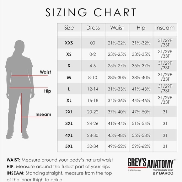 Grey's Anatomy by Barco Size Small
Riley Women's 5-Pocket Scrub Pants - Picture 9 of 9